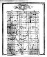 Hanson County Outline Map, Hanson County 1910